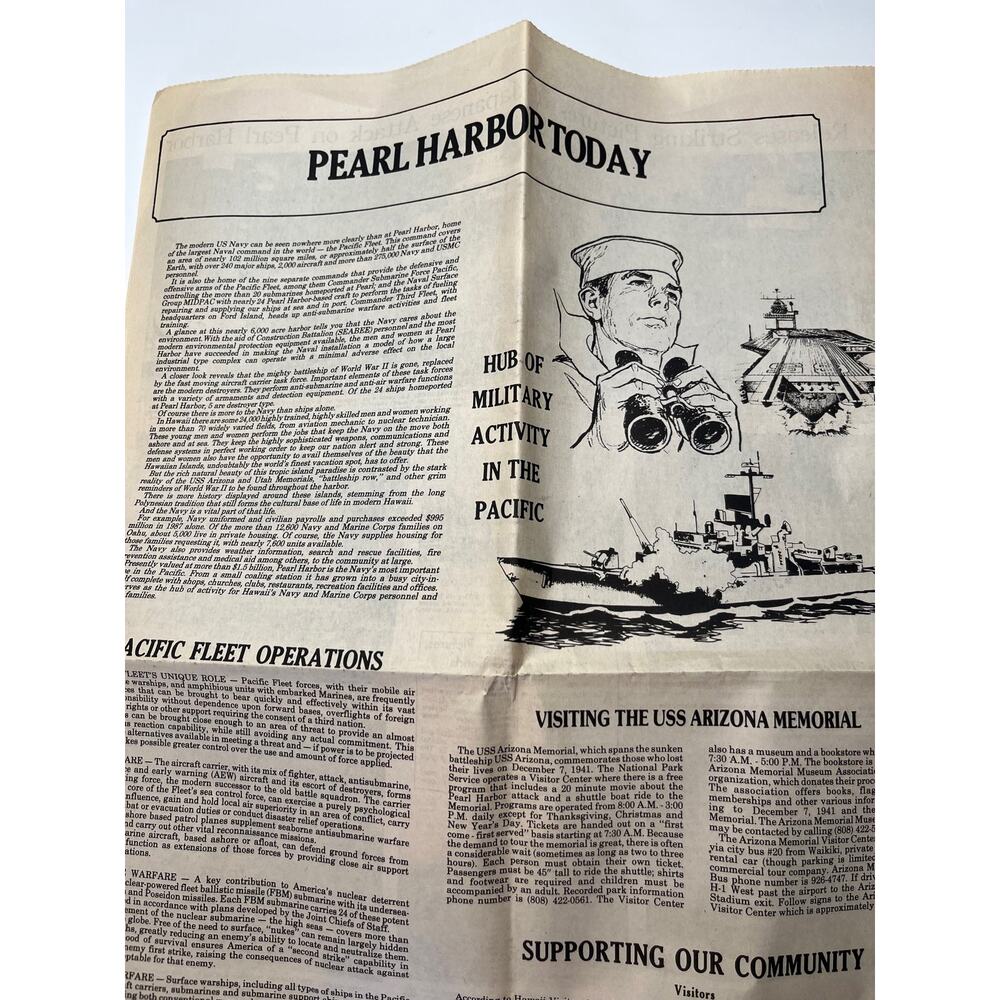 Vintage Pearl Harbor Honolulu Star Reproduction/Reprint Newspaper - Picture 8 of 9